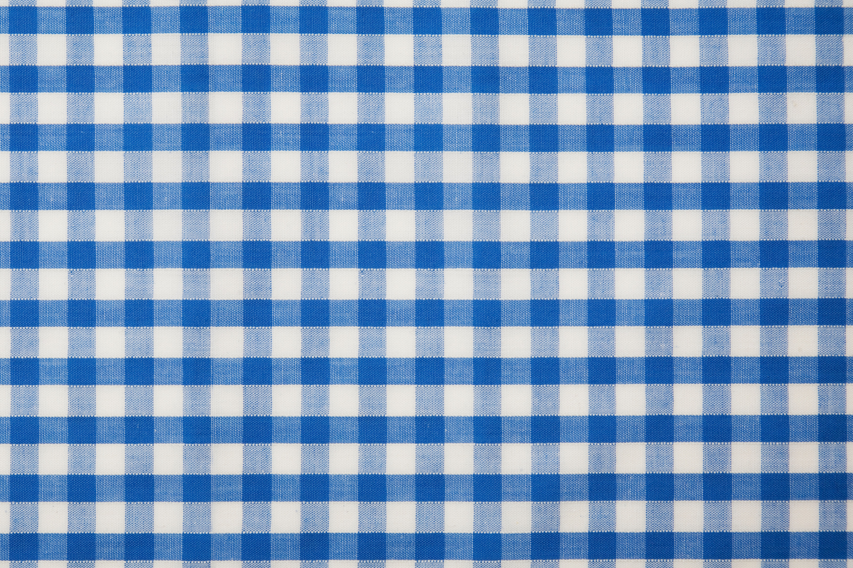 Blue Gingham Checked Fabric